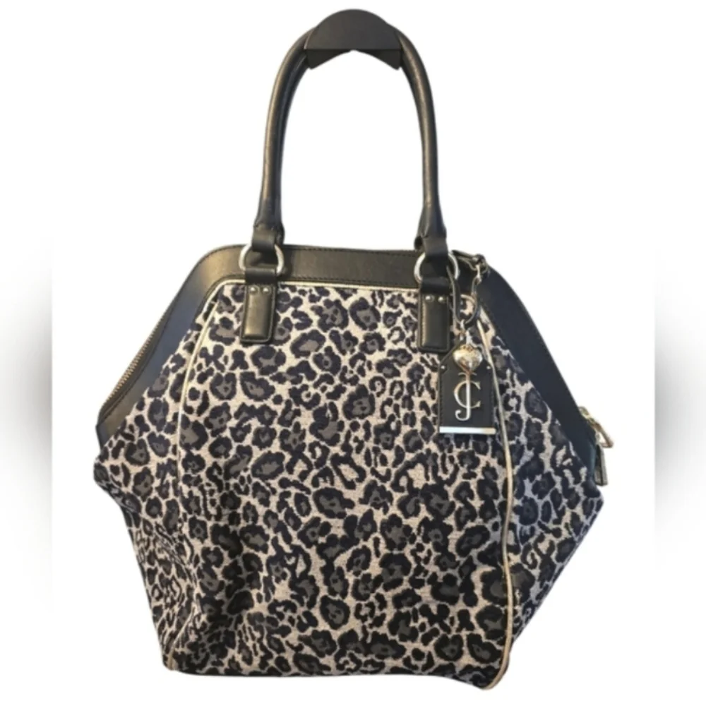 Juicy Couture Leopard Print Jamie Tote Satchel Bag NEW